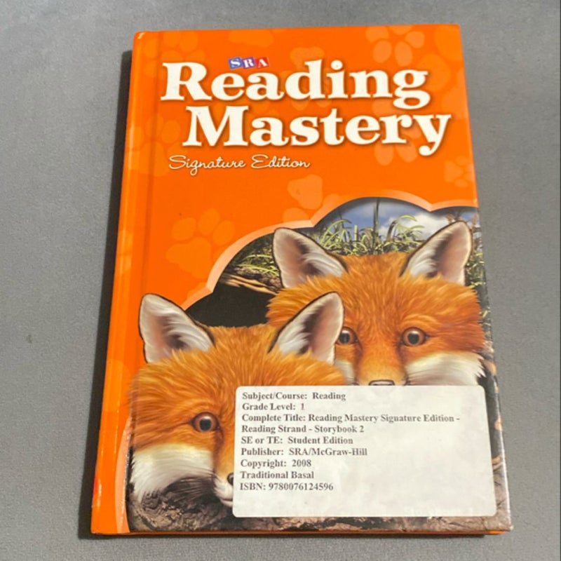 Reading Mastery Reading/Literature Strand Grade 1, Storybook 2