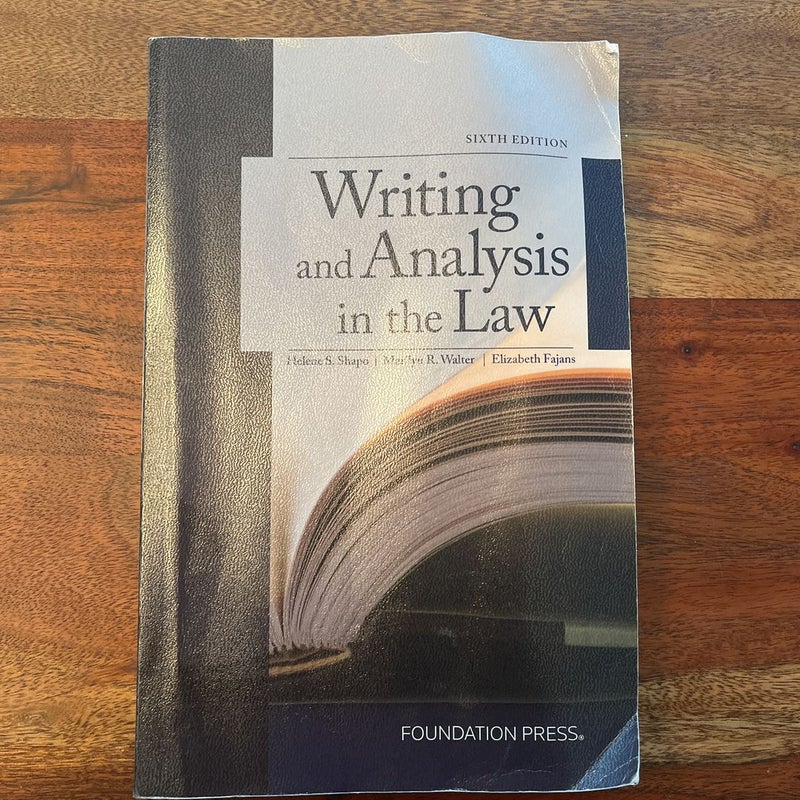 Writing and Analysis in the Law