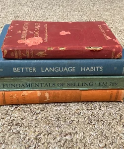 Vintage Textbook Set