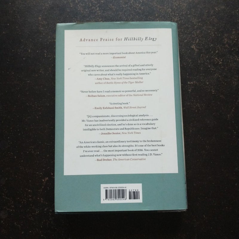 Hillbilly Elegy *First Edition*