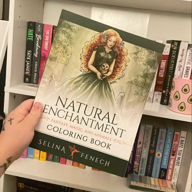 Natural Enchantment Coloring Book - Fantasy, Magic, and Animals