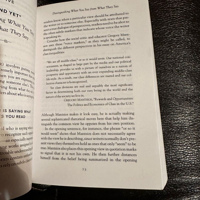 They Say / I Say with Readings