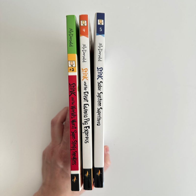 Stink book bundle, 3 books