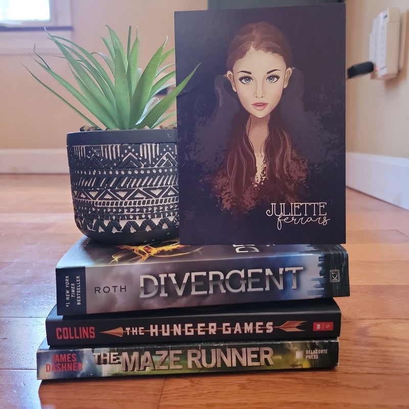 Dystopian Bundle 📚 The Maze Runner, The Hunger Games, and Divergent (includes artwork for Shatter Me)