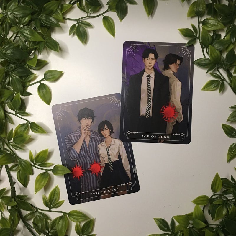 FairyLoot Tarot Cards Ace & Two of Suns (Yiran, Yuki, Zizi & Rui) Darker by Four 