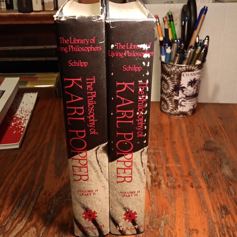 The Philosophy of Karl Popper 2 volume set by Paul Arthur Schilpp ...