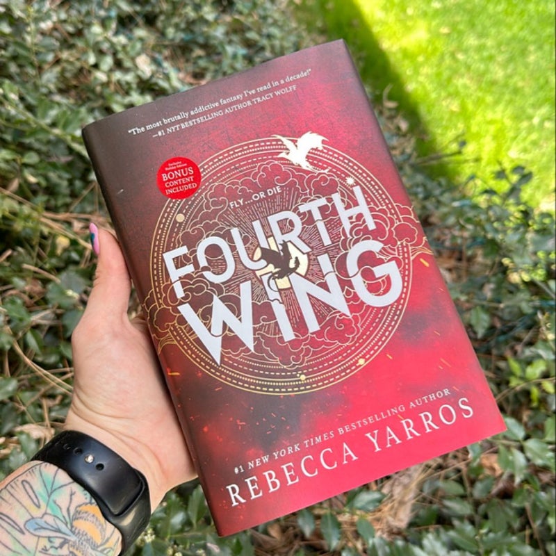 Fourth Wing Special Edition AKA Untitled Red Tower 2023 Release Black sprayed edges 2 bonus chapters 