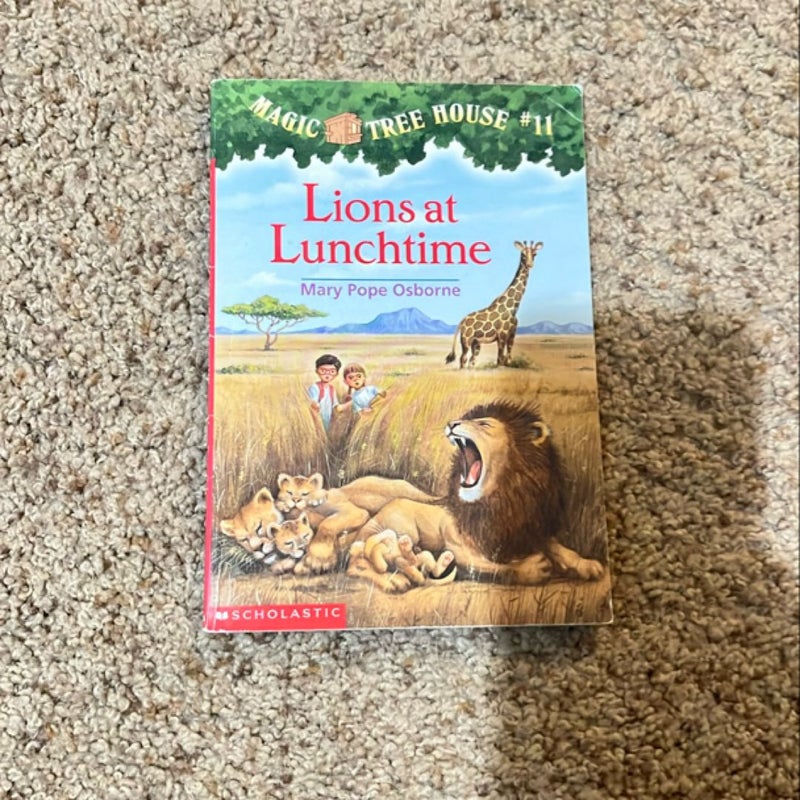 Lions at lunchtime magic tree house