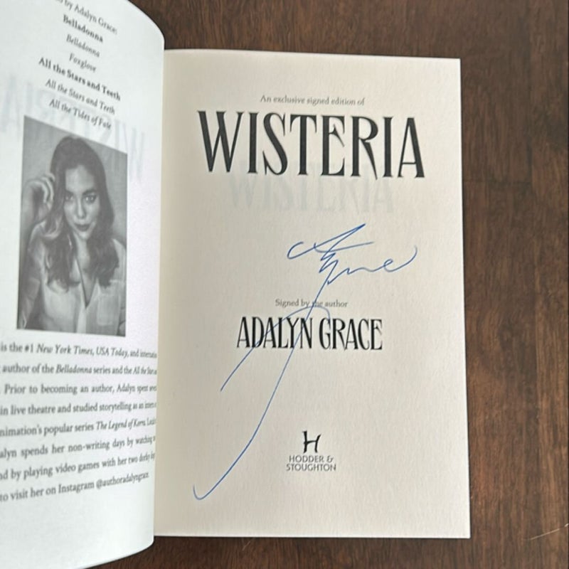 Wisteria (Waterstones Exclusive Signed Edition)