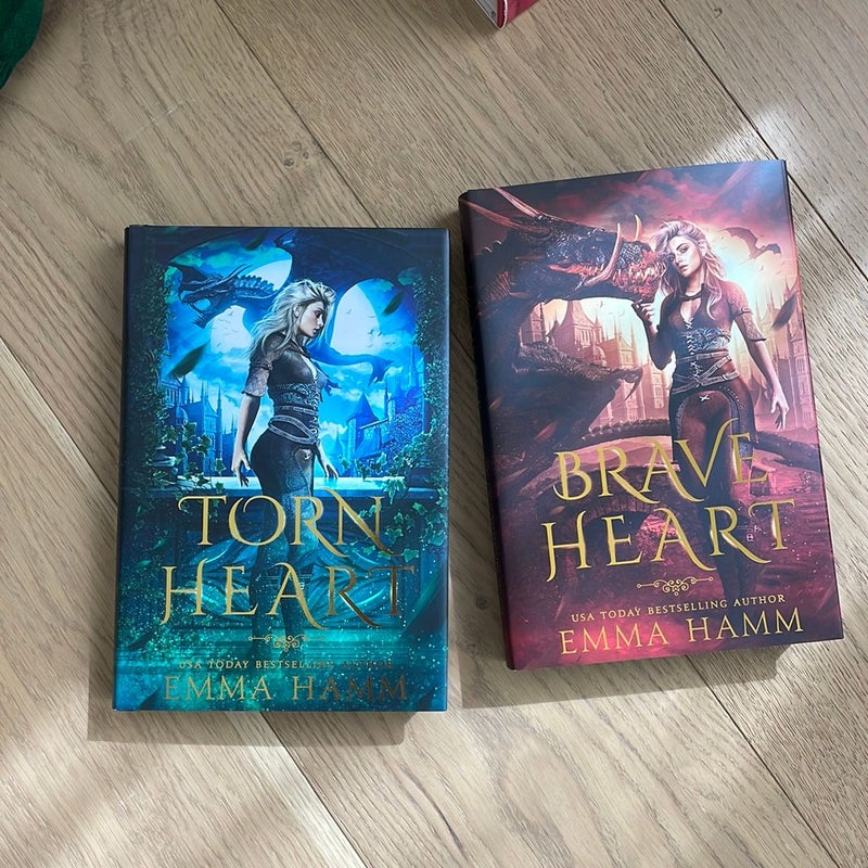 Brave Heart and Torn Heart (both bookish box Ed)