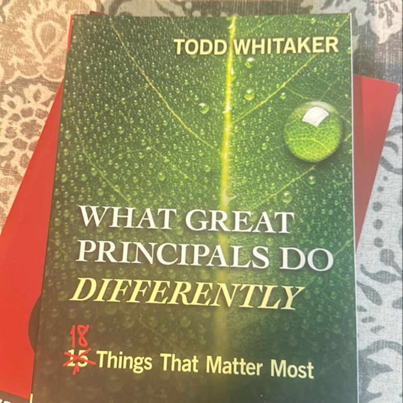 What Great Principals Do Differently