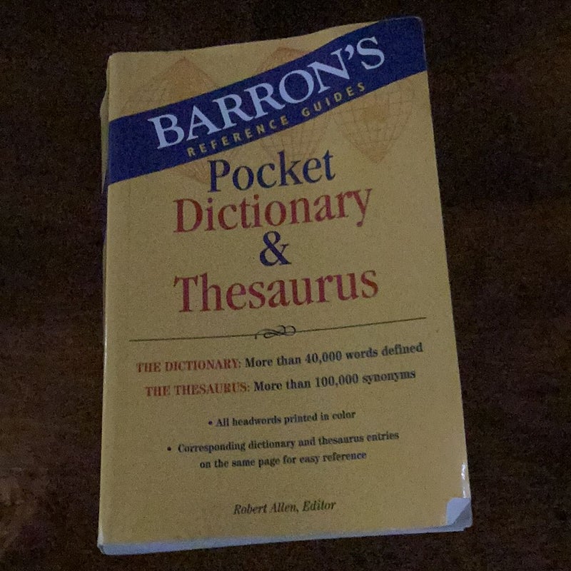 Pocket Dictionary and Thesaurus