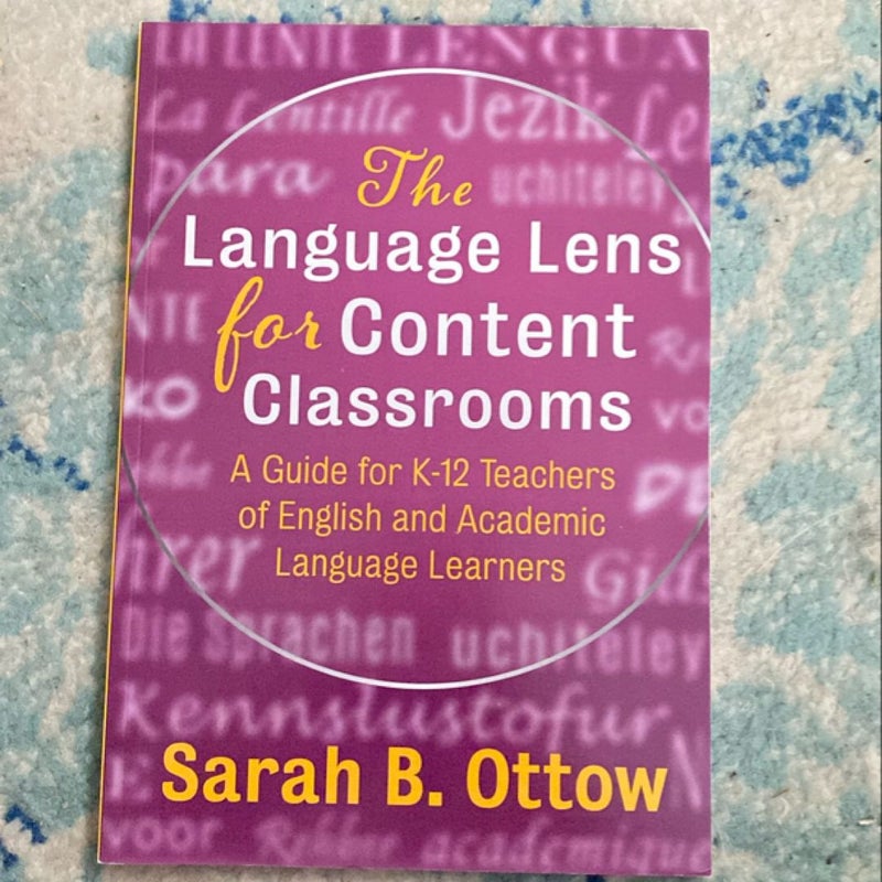 The Language Lens for Content Classrooms