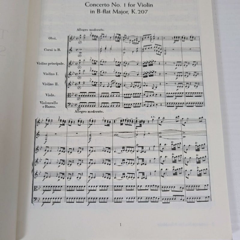 The Violin Concerti and the Sinfonia Concertante, K. 364, in Full Score
