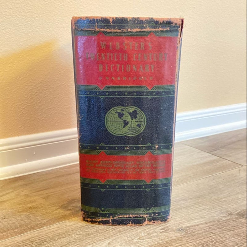 1941 Antique Vintage Webster’s New Twentieth Century Dictionary Unabridged
