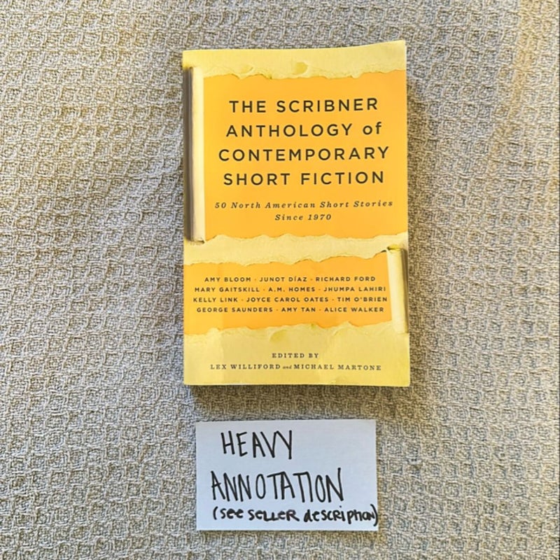 The Scribner Anthology of Contemporary Short Fiction