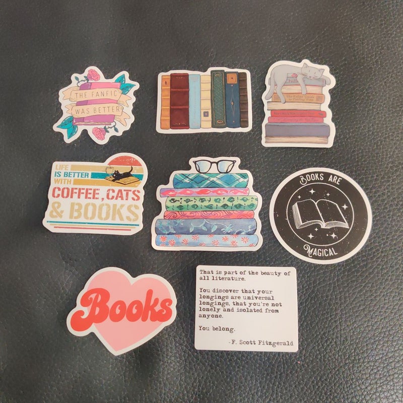 Book-themed Stickers 8