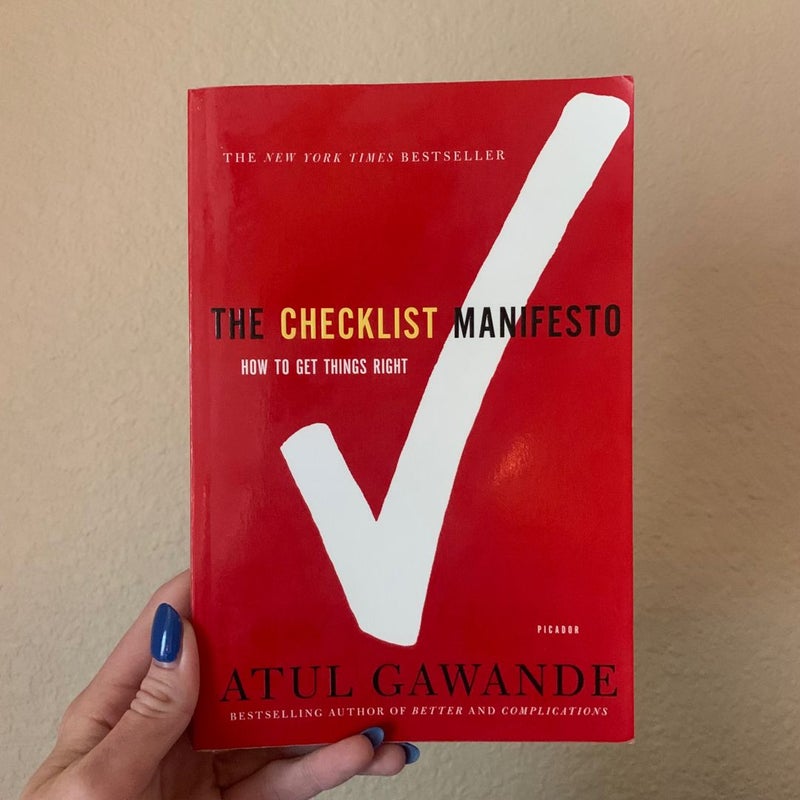The Checklist Manifesto