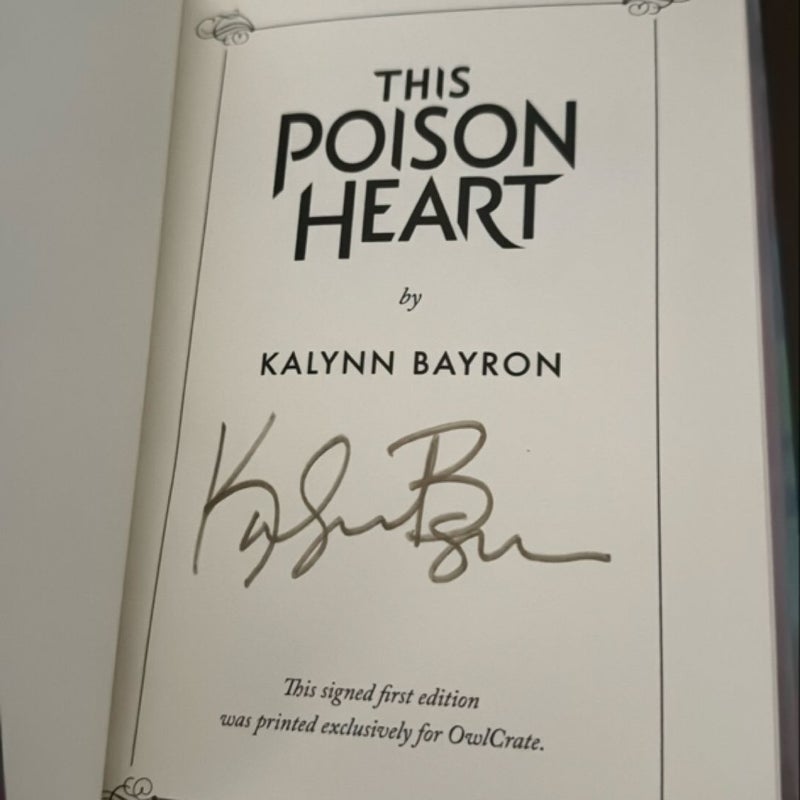 This Poison Heart - signed