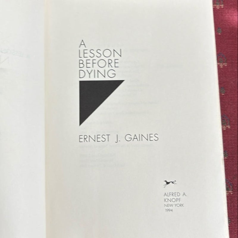 A Lesson Before Dying/ Unannotated 