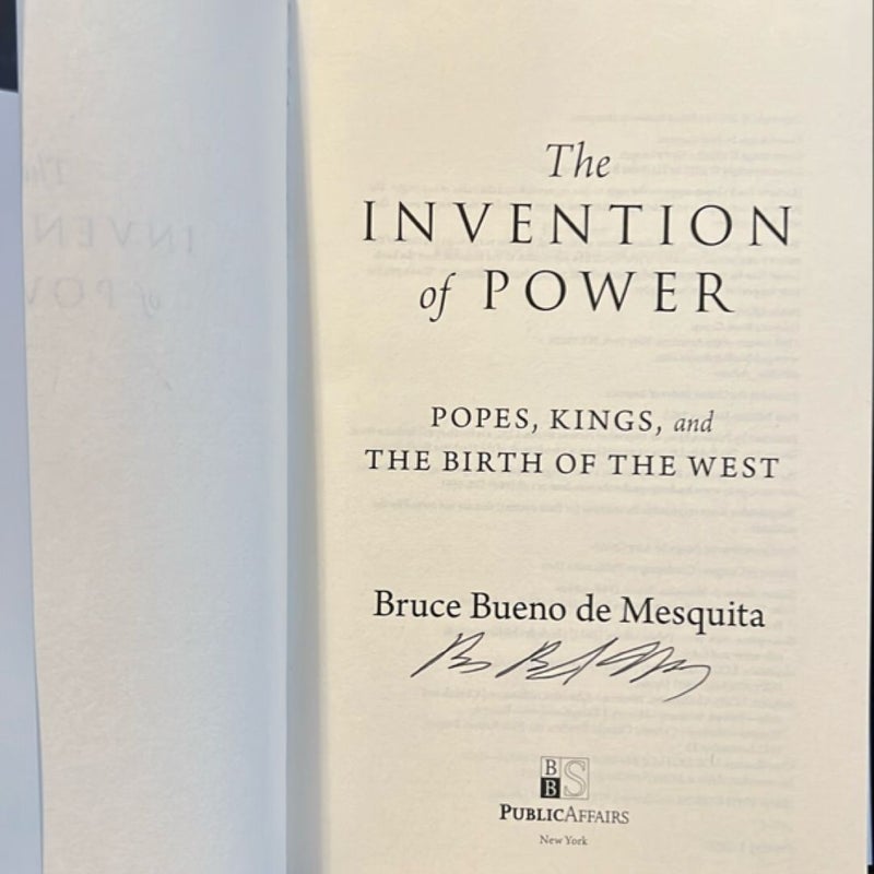 The Invention of Power - signed by author