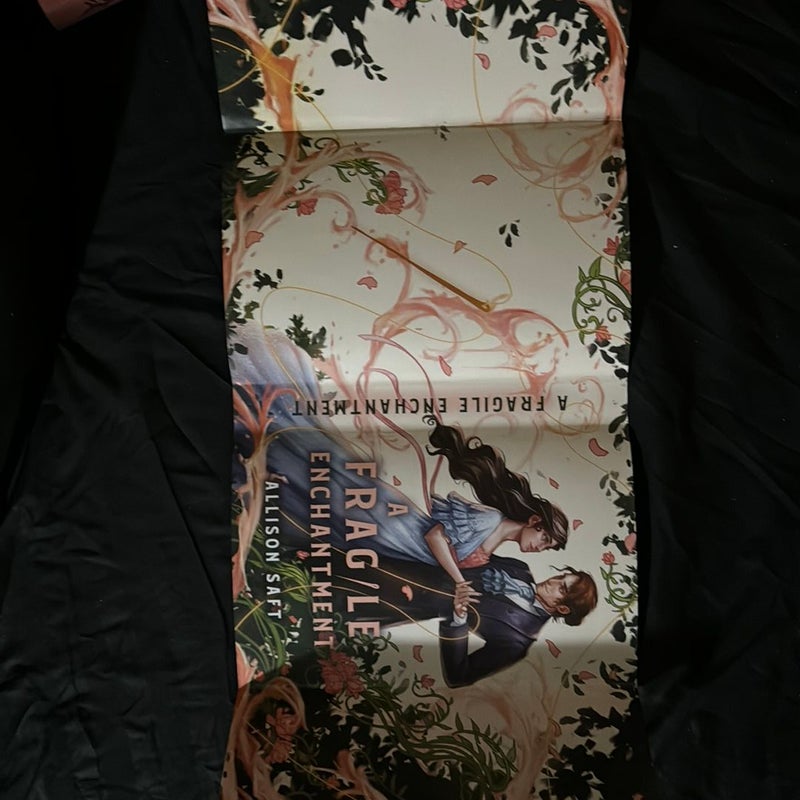 A Fragile Enchantment OwlCrate Exclusive Edition Book with FairyLoot Dusk Jacket with character pin