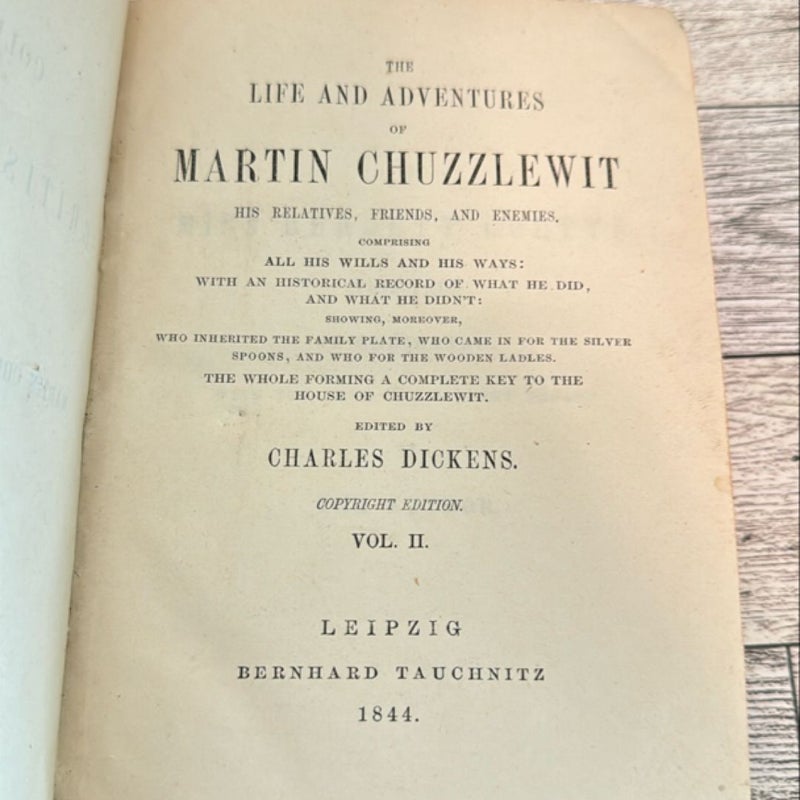 the life and adventures of martin chuzzlewit