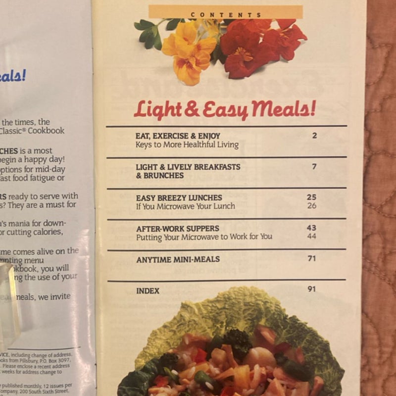 Pillsbury Light & Easy Meals
