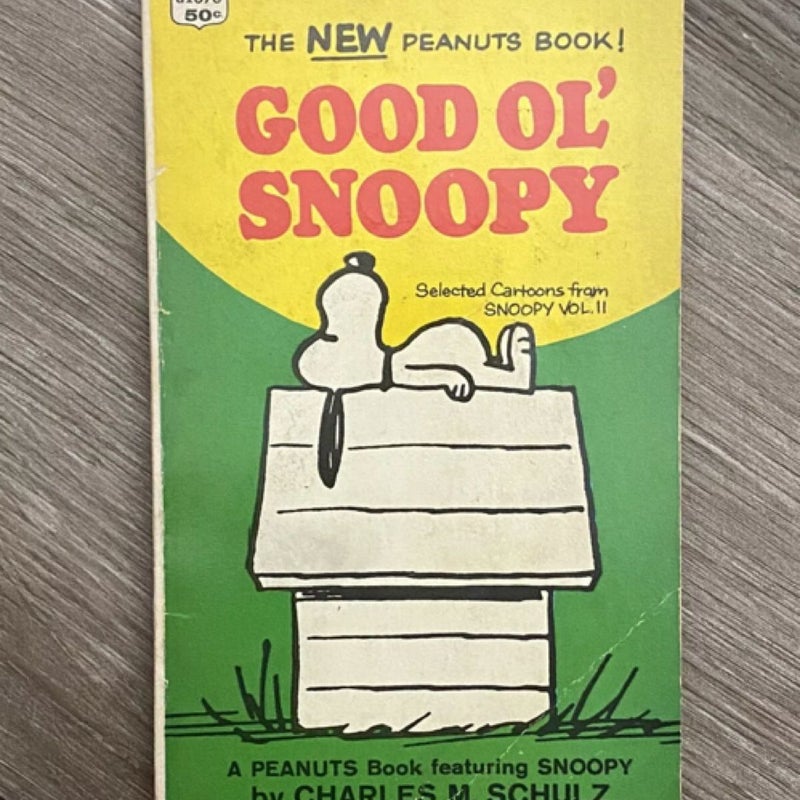 Good Ol' Snoopy Paperback Book Peanuts 1967