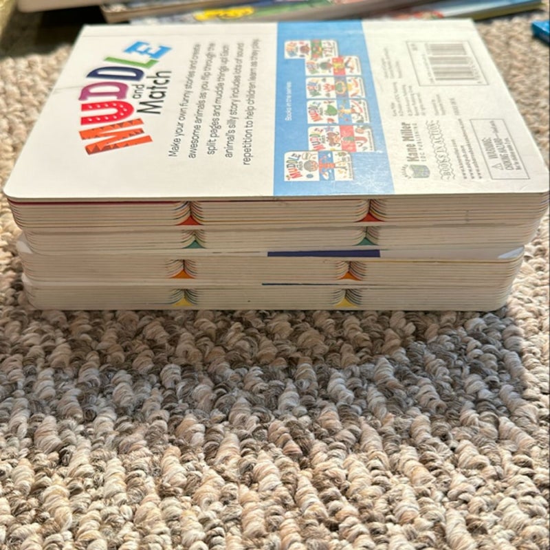 A lot of 4 Muddle and Match books (Kane Miller/Usborne)