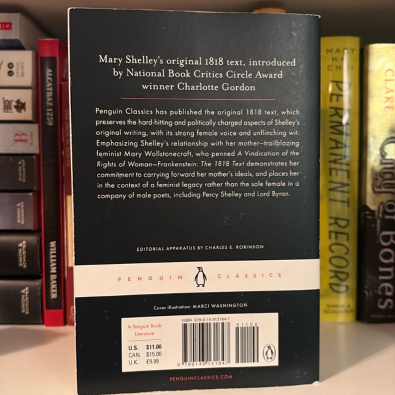 Frankenstein: the 1818 Text