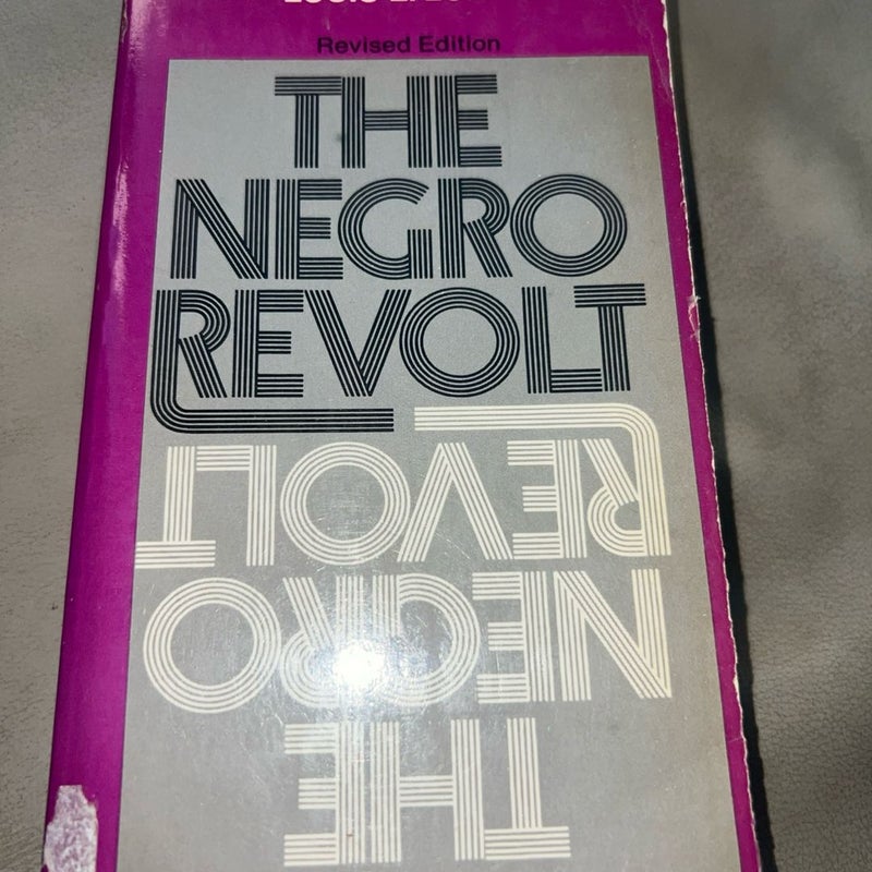 Black History PB: THE NEGRO REVOLT by Louis E Lomax.  revised Ed Paperback. 1971