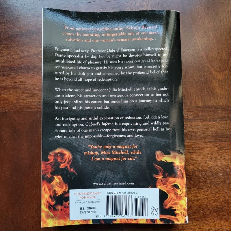 Gabriel's Inferno by Sylvain Reynard Romance Erotica Book Novel