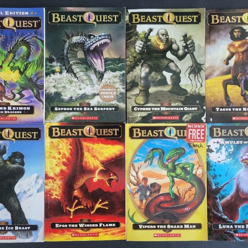 DRAGONS OF DELTORA AND BEAST QUEST LOT OF 14 BOOKS EMILY RODDA W/COMP. SET #1-4