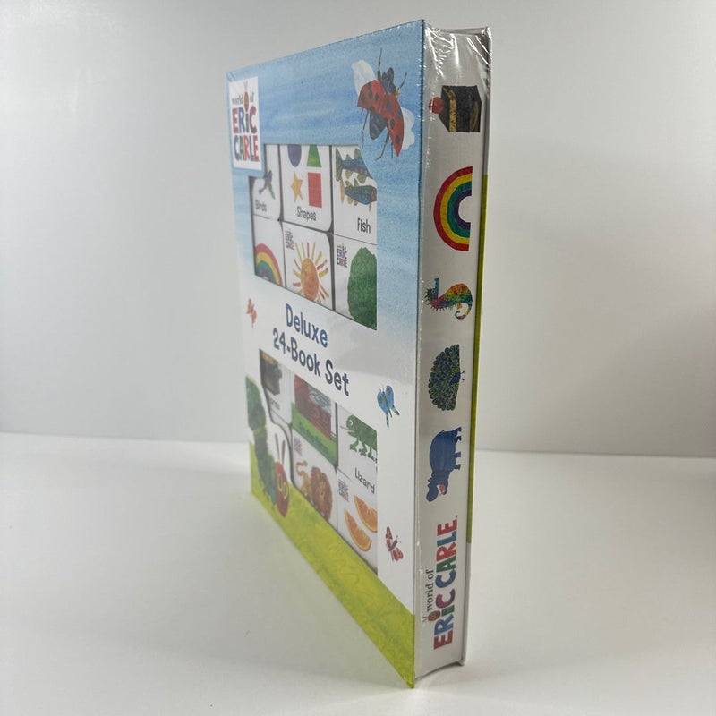 Eric Carle Deluxe 24 Board Book Box Set, NEW Early Learning Baby (Board Books)