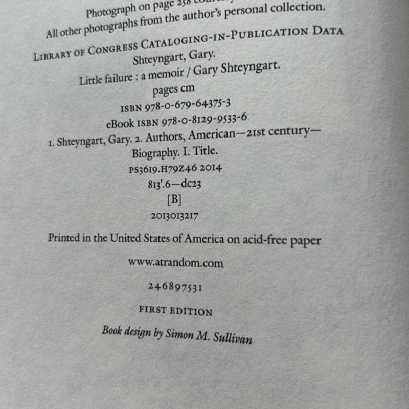 Little Failure (First Edition)