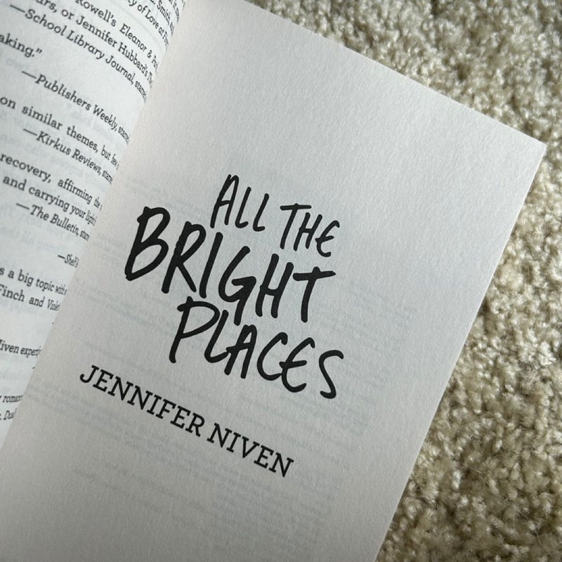 All the Bright Places Movie Tie-In Edition