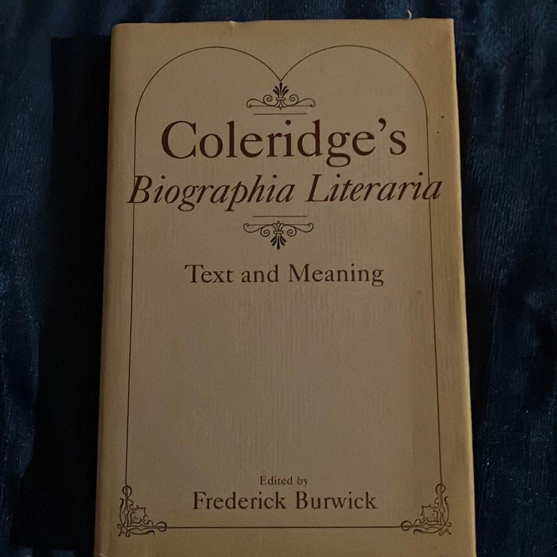 Coleridge's Biographia Literaria