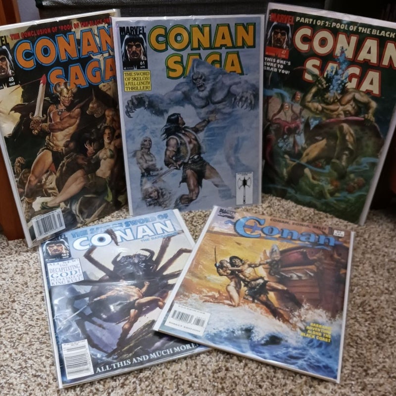 Lot of 5 Conan Comics (Large Editions)