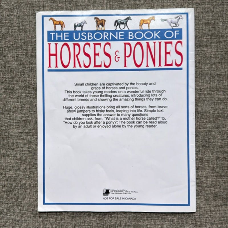 The Usborne Book of Horses & Ponies