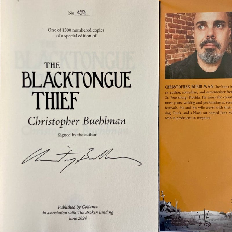 The Blacktongue Thief & The Daughter’s War BROKEN BINDING SIGNED #157 SOLD OUT