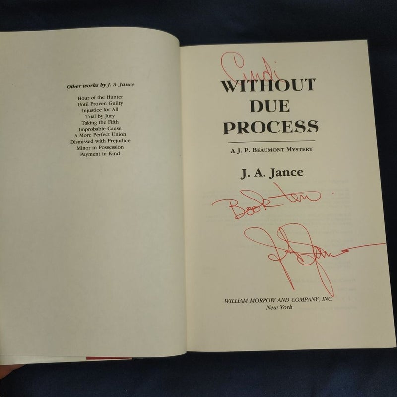 Without Due Process (Signed First ed.)