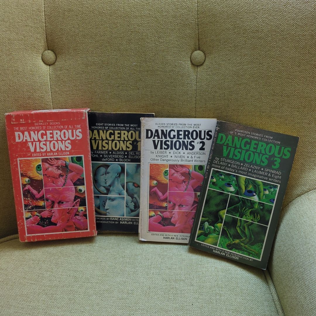 Extremely Rare Vintage 1969 Dangerous Visions Box Set: #1-3