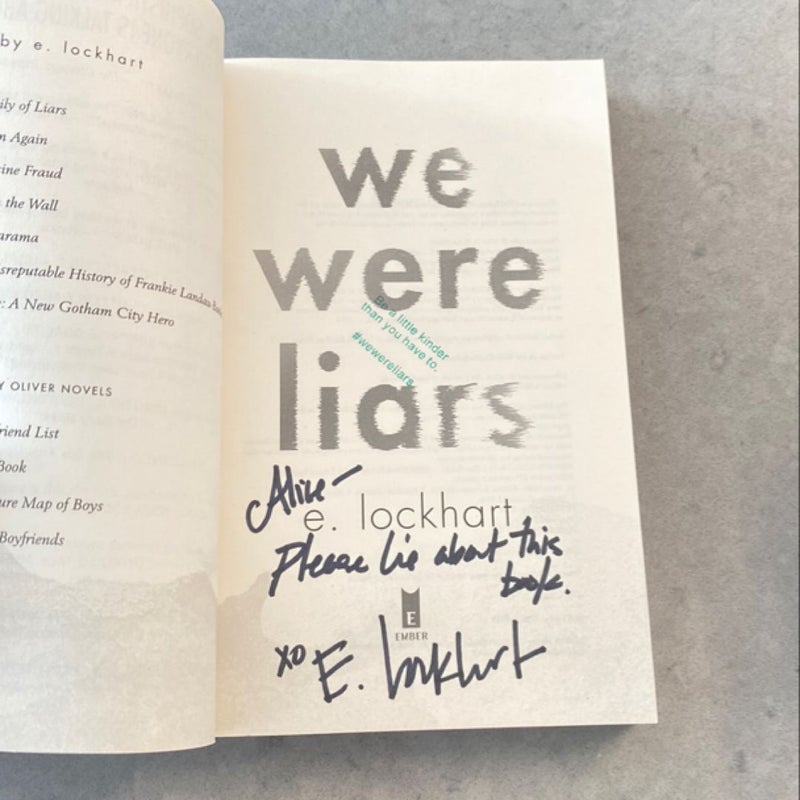 We Were Liars (SIGNED)