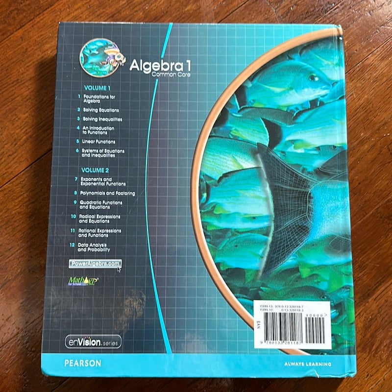 Pearson Algebra I Common Core Teacher’s Edition Volume 2