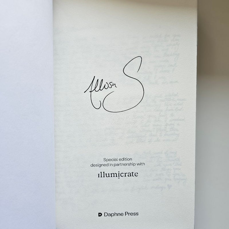 A Dark and Frowning Tide Signed Illumicrate special edition