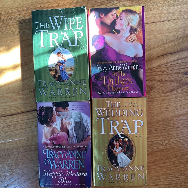 Lot of 4 paperback books - At the Duke's Pleasure, plus 3 more 