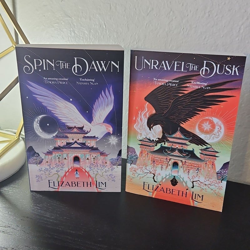 The Blood of Stars Duology - Spin the Dawn and Unravel the Dusk UK  Paperback Set by Elizabeth Lim, Paperback