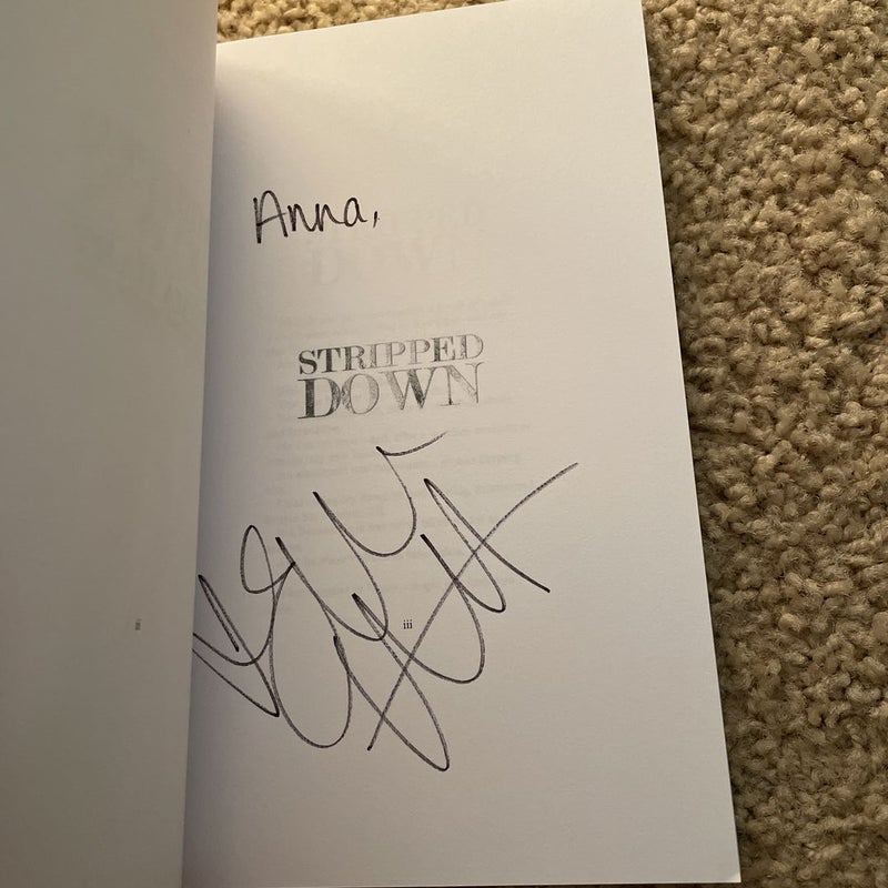Stripped Down (signed by the author)
