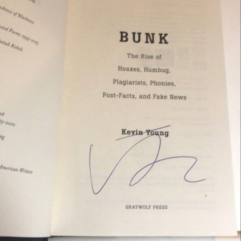 Bunk **Signed Copy